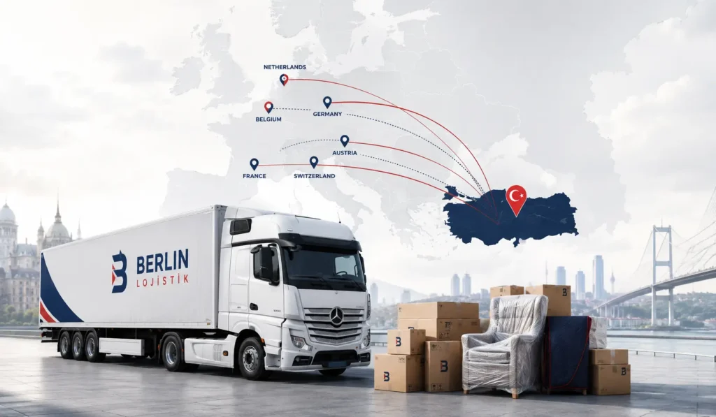Türkiye Avrupa güzergah haritası